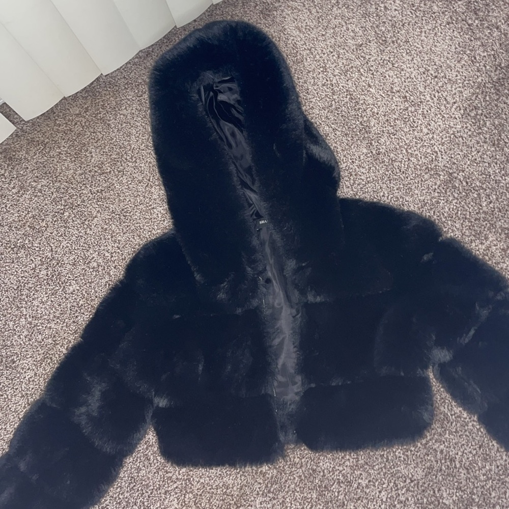 Black mink coat